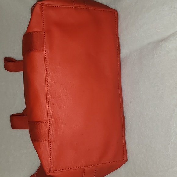 SOLD. Tory Burch Coated Canvas Tote Bag With Big Logo On Side - Picture 5 of 14